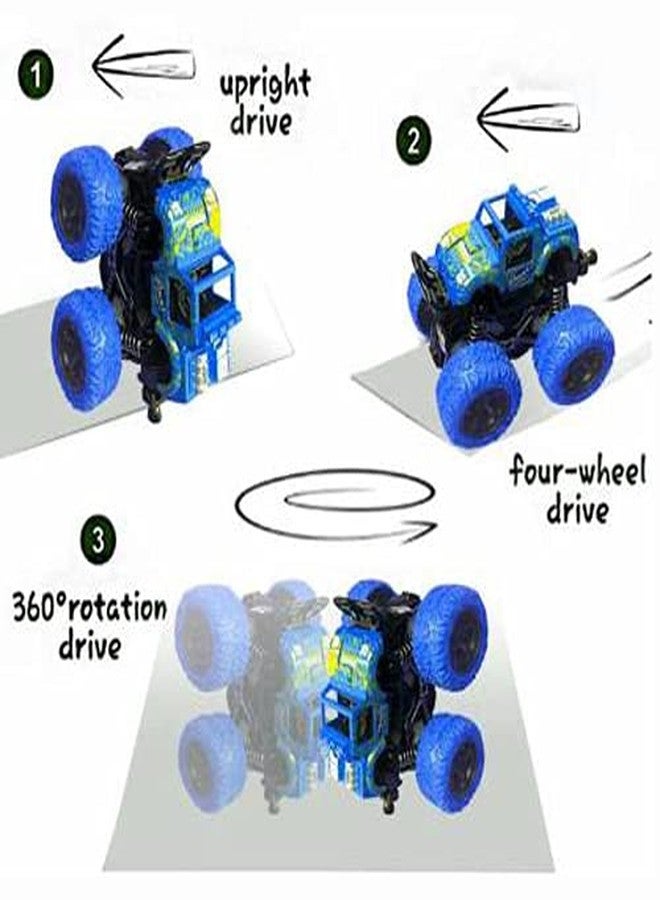 IndusBay® 4WD Monster Truck Offroad Cars Push and Go Toy Trucks Friction Powered Cars 4 Wheel Drive Vehicles for Toddlers Children Boys Girls Kids Gift, Purple - Image 4
